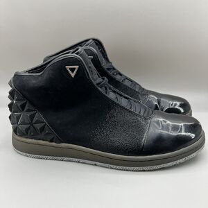 Nike Jordan Instigator Men Size 10.5 Black Gray Leather Shine Sneaker 705076-003